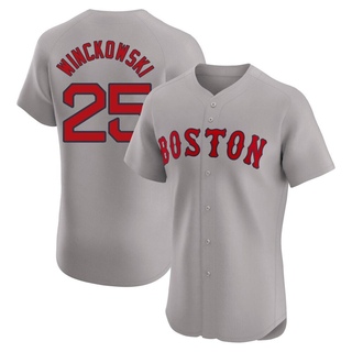 Elite Josh Winckowski Men's Boston Red Sox Road Jersey - Gray