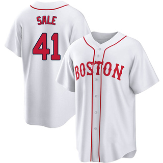 Chris Sale #41 Team Red Sox Printed Baseball Jersey Fanmade Collection