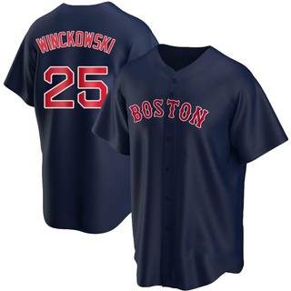 Replica Josh Winckowski Youth Boston Red Sox Alternate Jersey - Navy